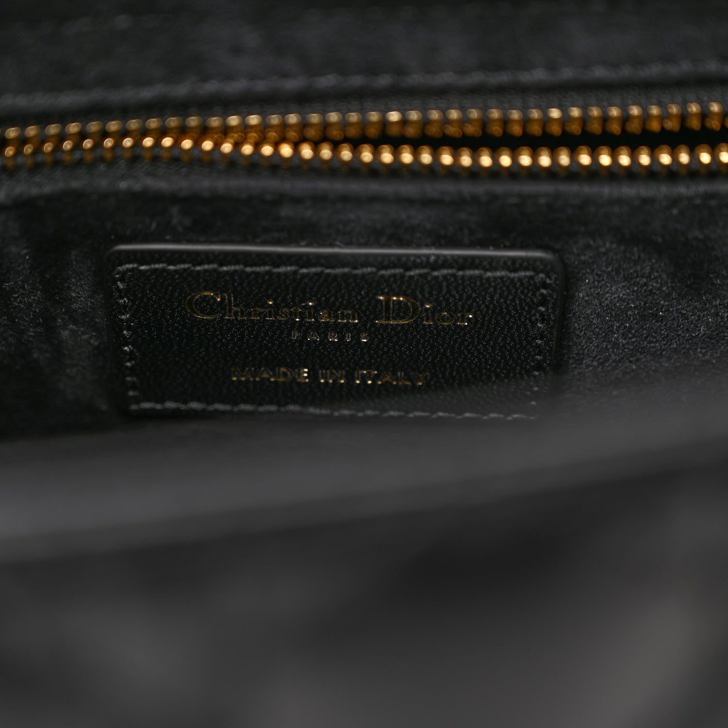 Christian Dior Lambskin Cannage Medium Lady Dior Black 6 of 9