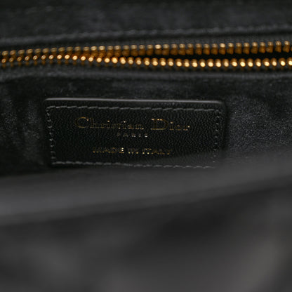 Christian Dior Lambskin Cannage Medium Lady Dior Black 6 of 9