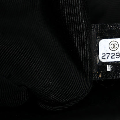 Chanel Lambskin Stitched Small Shopping Tote Black 7 of 10