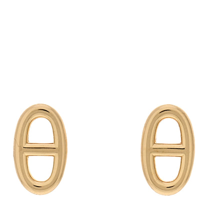 Hermes 18K Yellow Gold TPM Farandole Stud Earrings 1 of 5