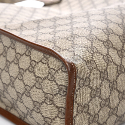 Gucci GG Plus Monogram Large Signature Web Loop Tote Brown 9 of 12