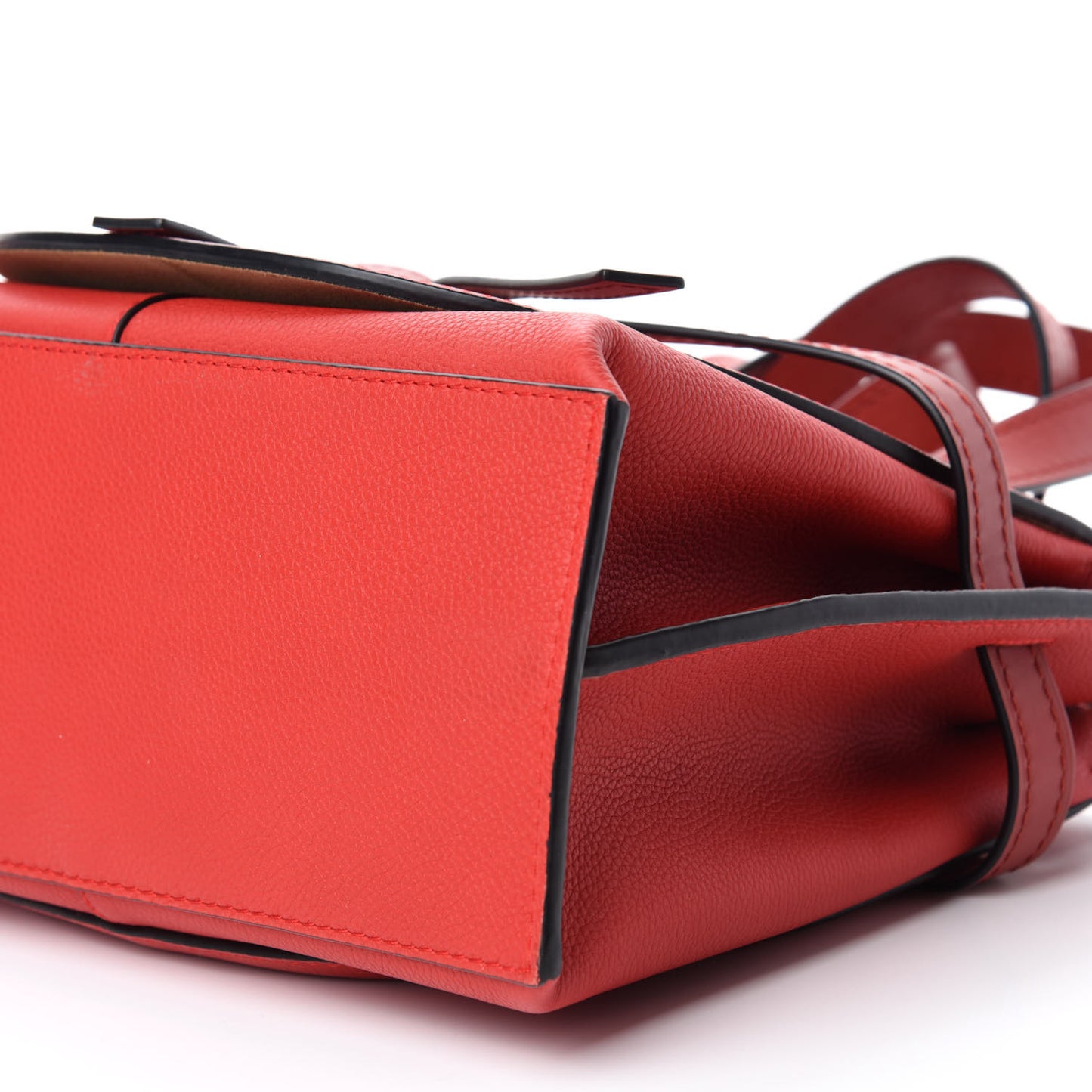 Calfskin Small Gate Tote Scarlet Red