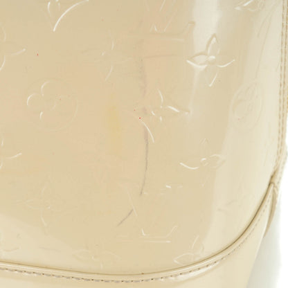 Louis Vuitton Vernis Alma GM Blanc Corail 9 of 10