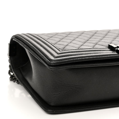 Chanel Caviar Quilted New Medium Boy Flap So Black 9 of 11