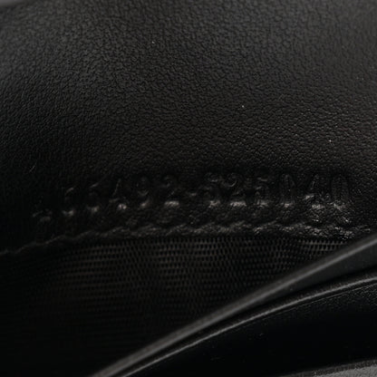 Gucci Calfskin Matelasse GG Marmont Card Case Wallet Black 7 of 10