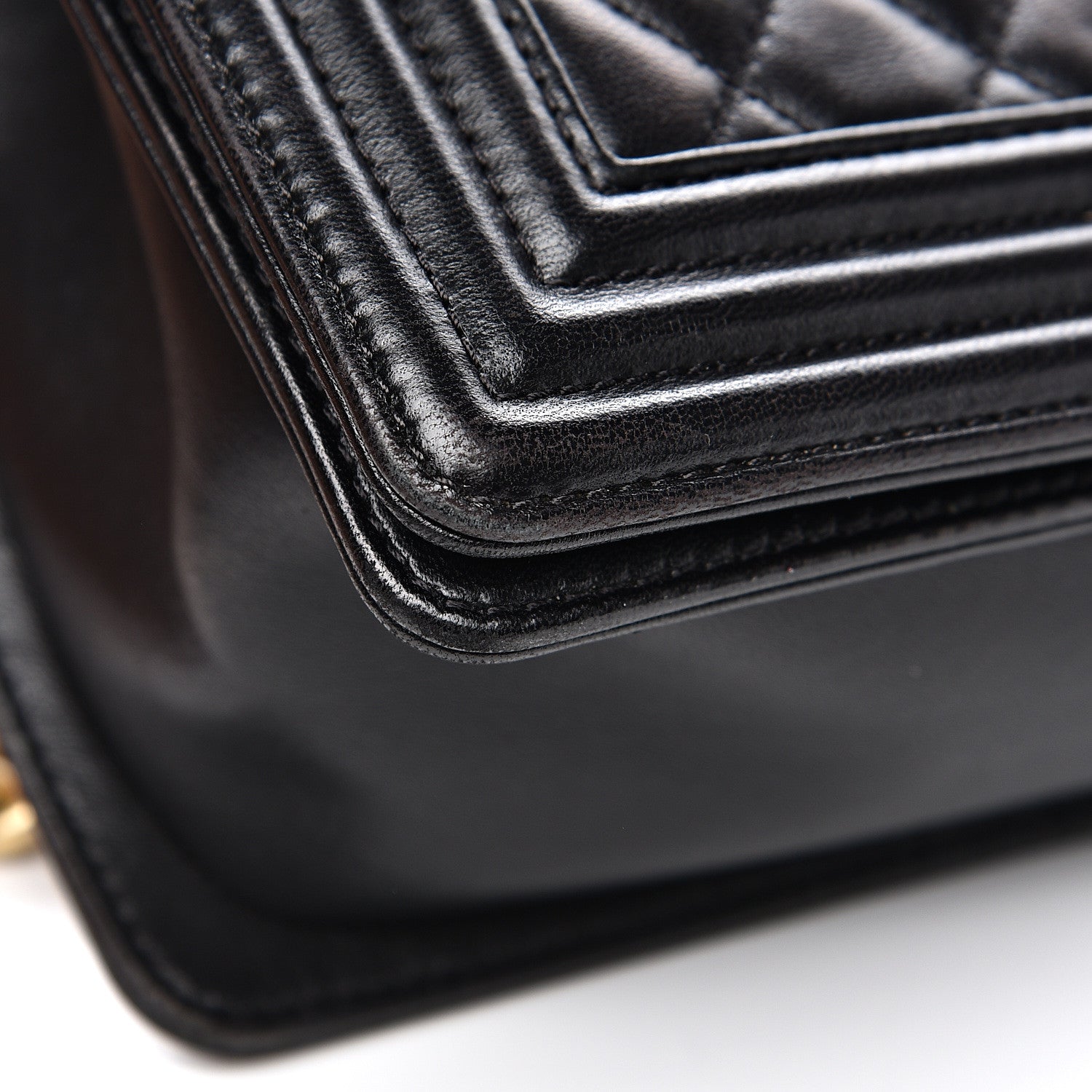 Chanel Lambskin Quilted Medium Boy Flap Black 14 of 17