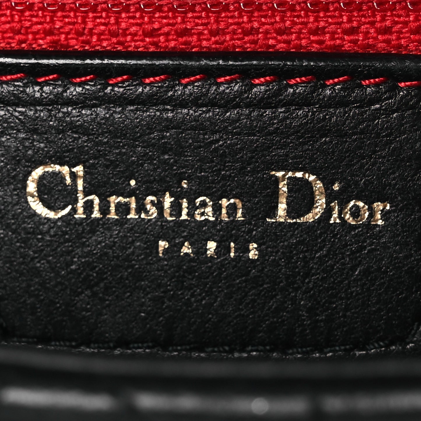 Lambskin Cannage Mini Lady Dior Black