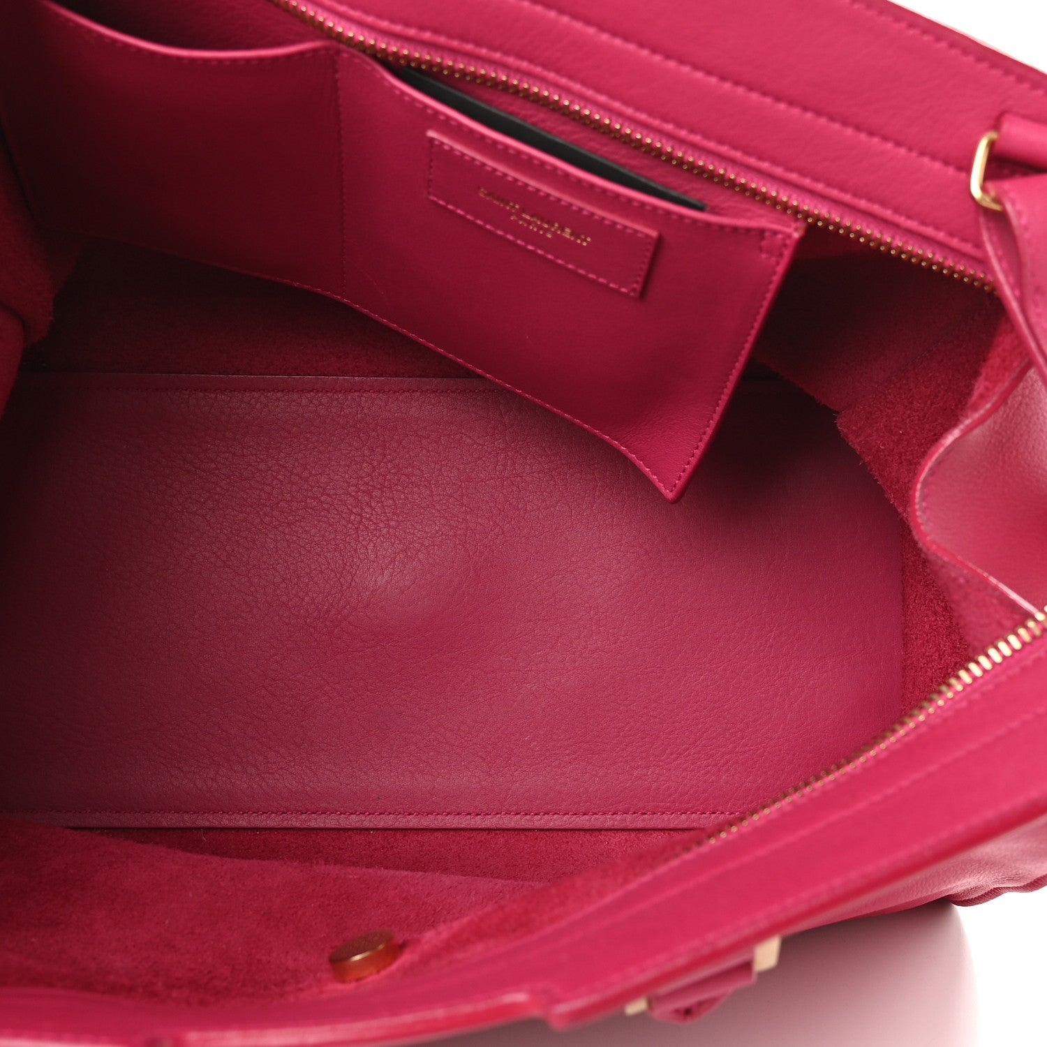 Saint Laurent Calfskin Small Classic Y Cabas Fuchsia 5 of 10