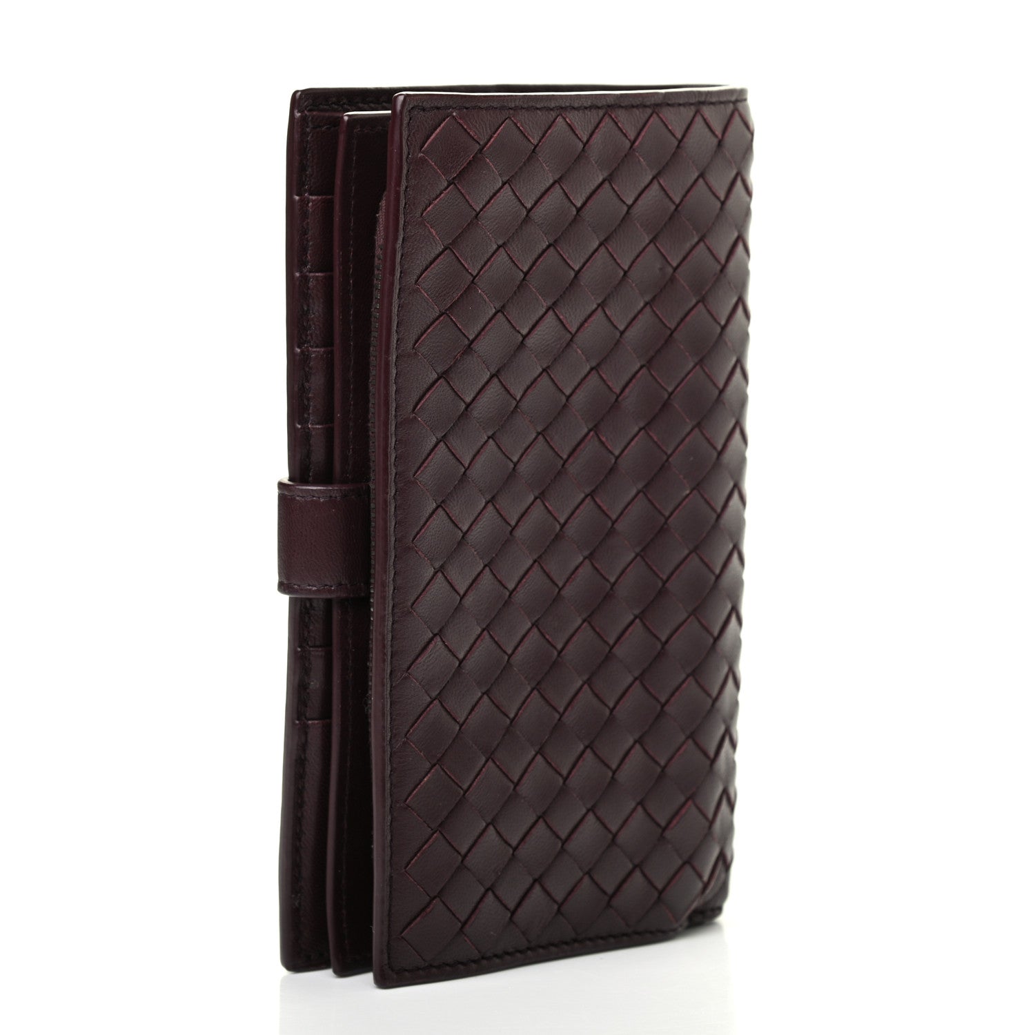 Bottega Veneta Nappa Intrecciato Continental Wallet Dark Barolo 2 of 7