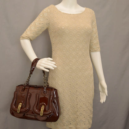 Fendi Patent B Bag Marrone 2 of 7