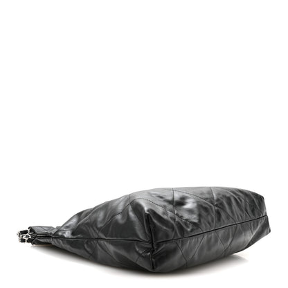 Chanel Shiny Calfskin Quilted Chanel 22 Black 5 of 12