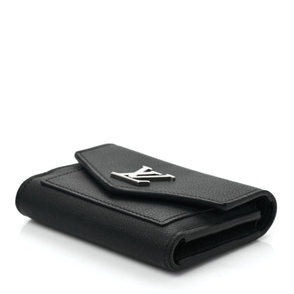 Louis Vuitton Soft Calfskin My Lockme Compact Wallet Black 7 of 7