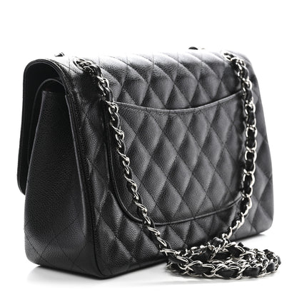 Chanel Caviar Quilted Jumbo Double Flap Black 4 of 11