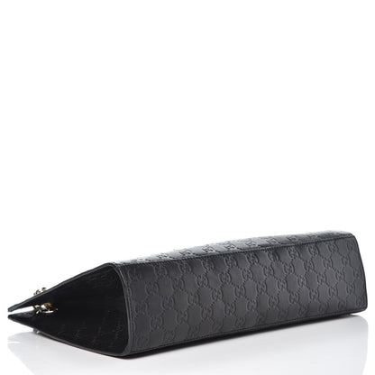 Gucci Guccissima Large Emily Chain Shoulder Bag Black 4 of 10