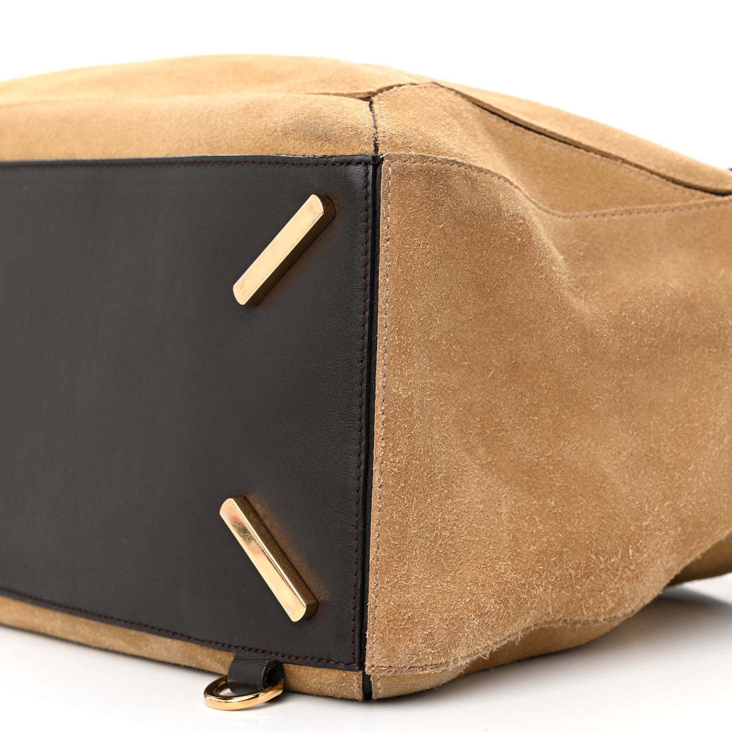 Suede Medium Puzzle Bag Gold