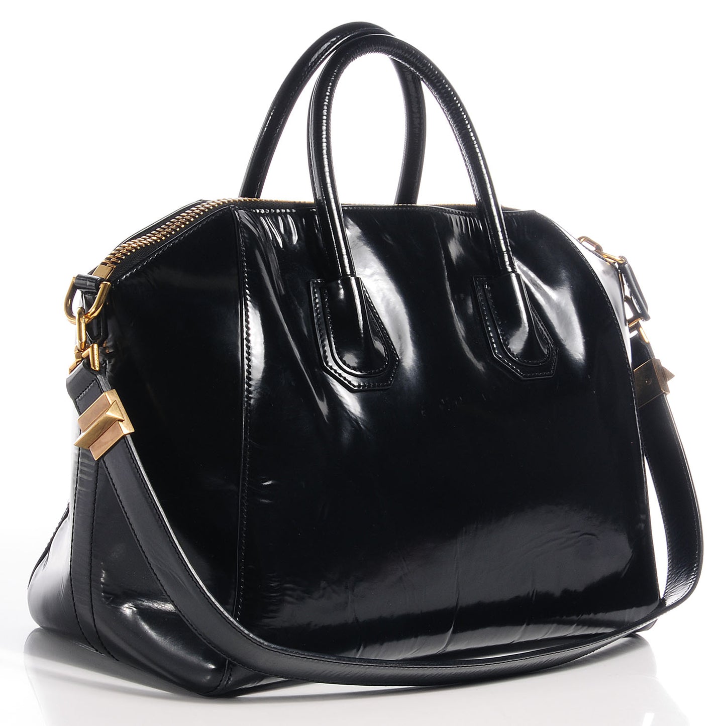 Patent Calfskin Medium Antigona Black