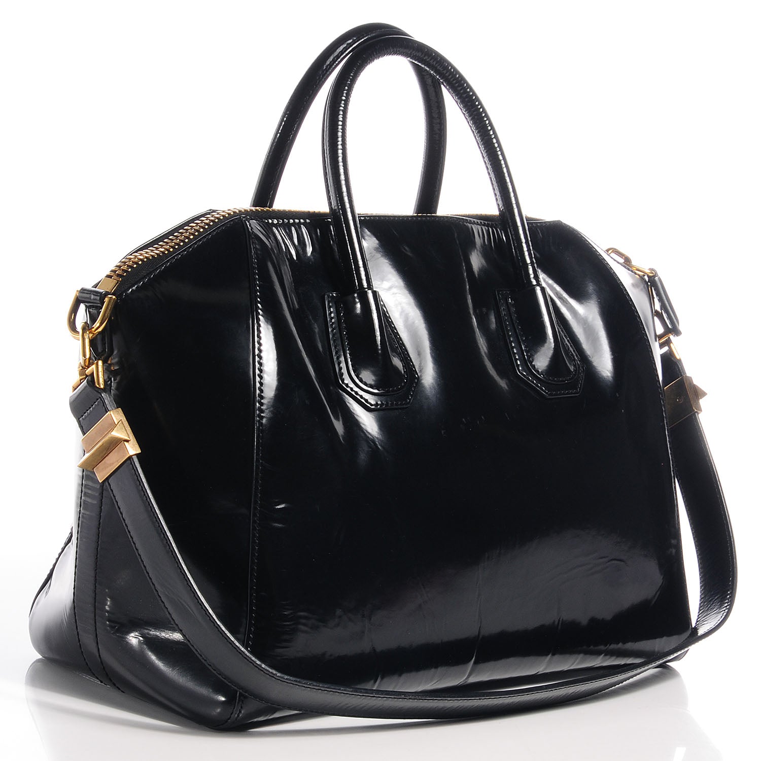 Givenchy Patent Calfskin Medium Antigona Black 3 of 11