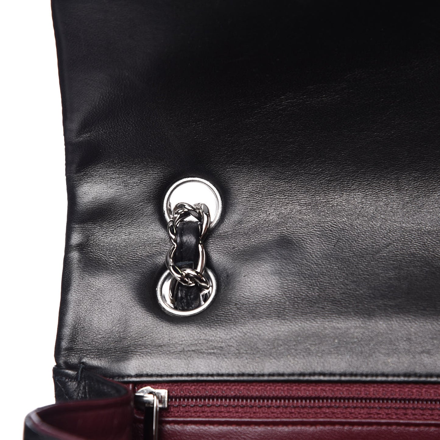 Lambskin Quilted Maxi Single Flap Black