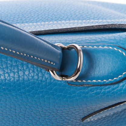 Hermes Togo Kelly Retourne 32 Blue Jean 8 of 32