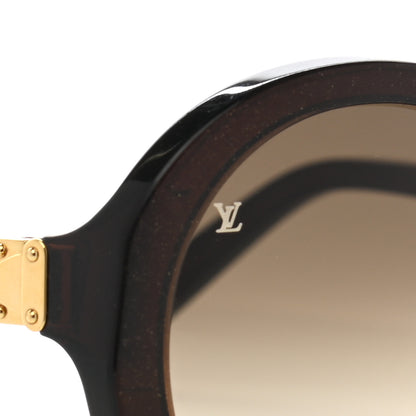 Louis Vuitton Petit Soupcon Rond Sunglasses Z0490W Brown Glitter 5 of 9