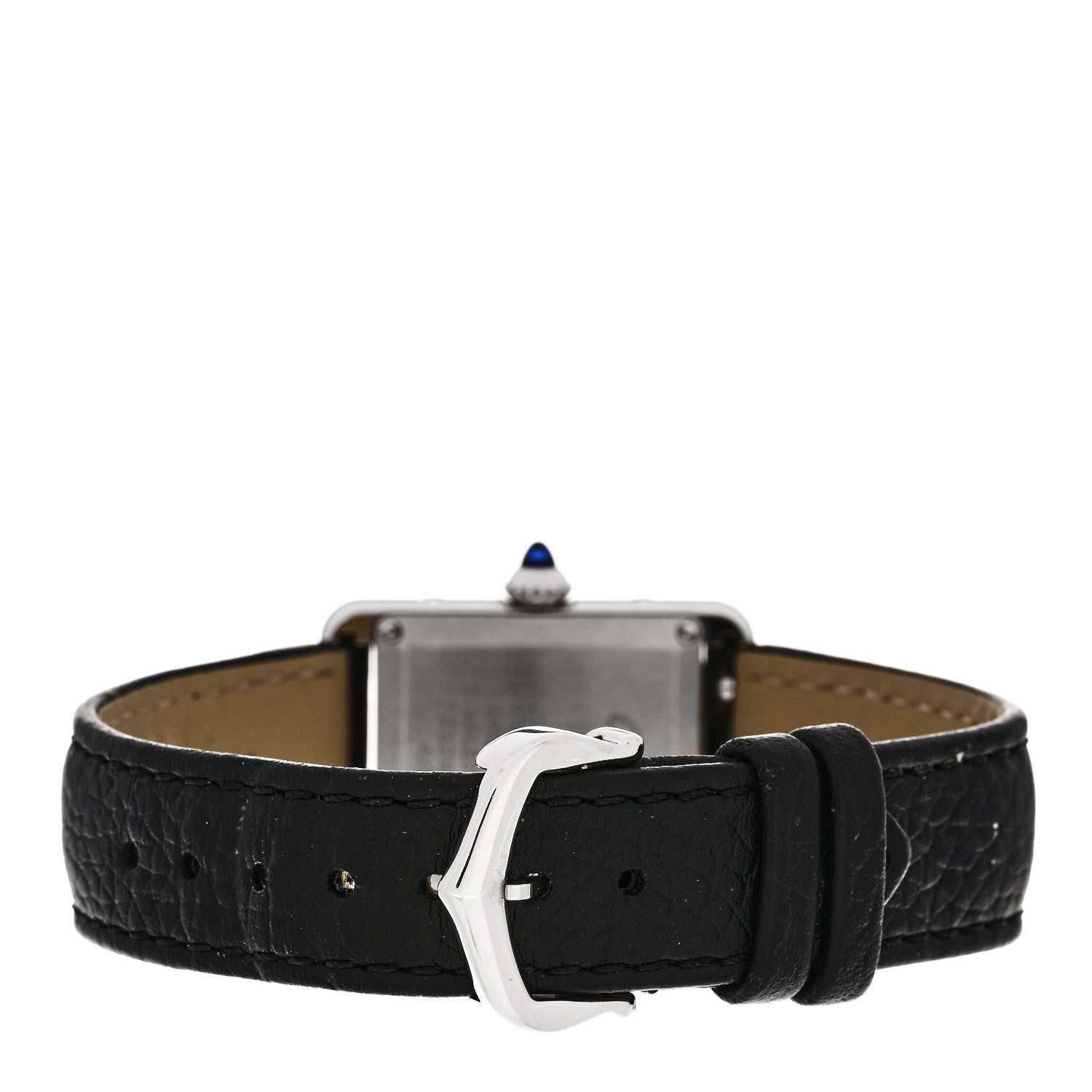 Cartier Stainless Steel Calfskin 22mm Must de Cartier Tank Quartz Watch 3 of 5