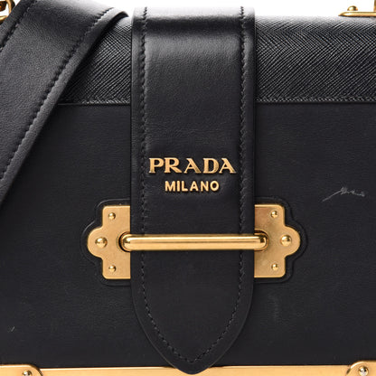 Prada City Calf Saffiano Cahier Bag Black 9 of 9