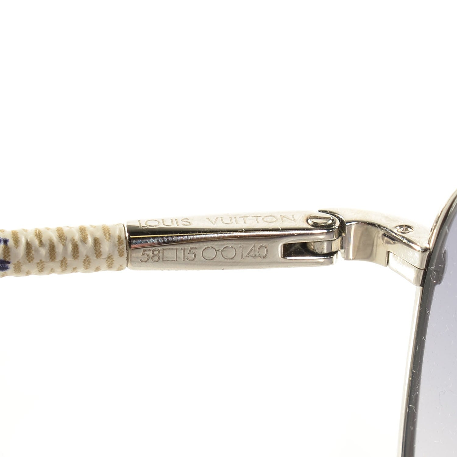 Louis Vuitton Damier Azur Conspiration Pilote Aviator Sunglasses Z0203U 4 of 6