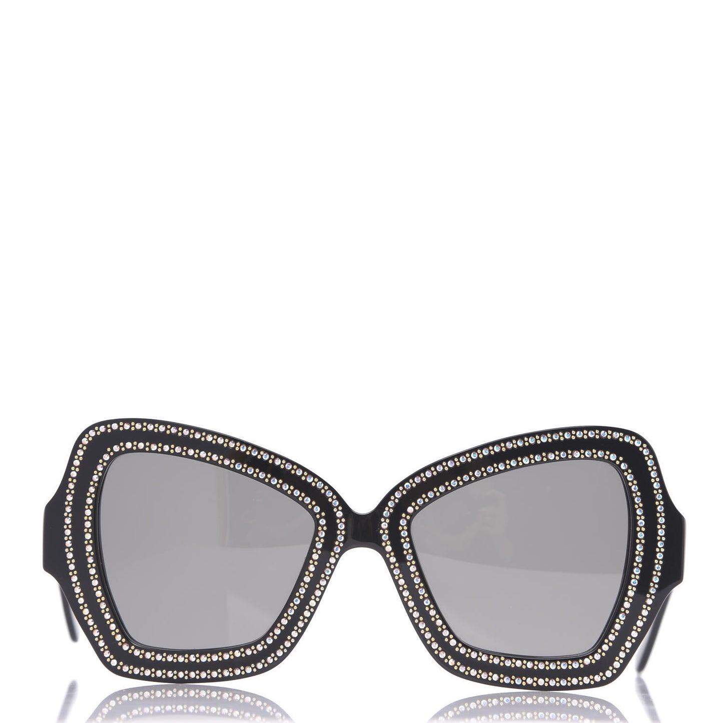 Acetate Crystal Butterfly Sunglasses CL 4067IS Black