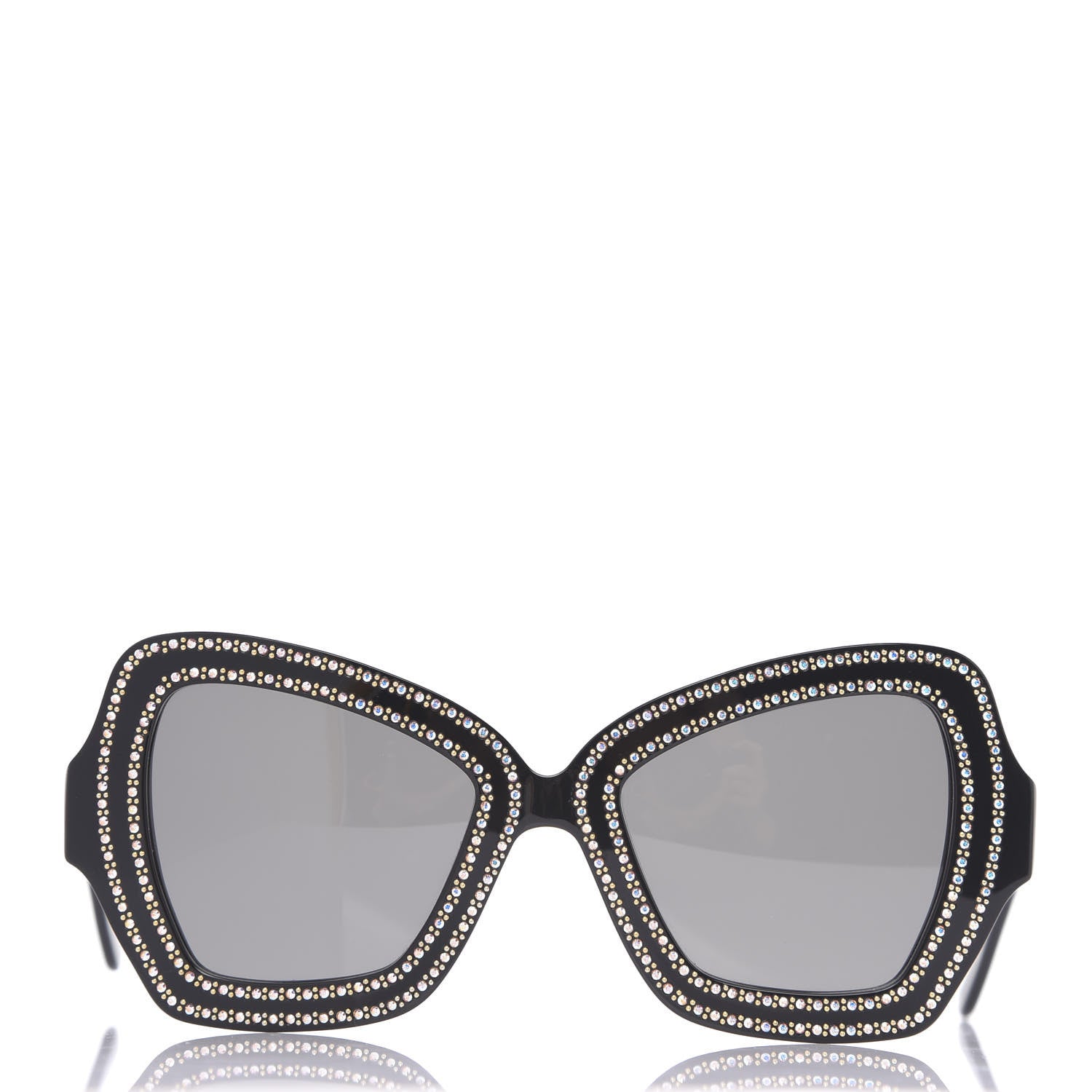 Celine Acetate Crystal Butterfly Sunglasses CL 4067IS Black 3 of 8