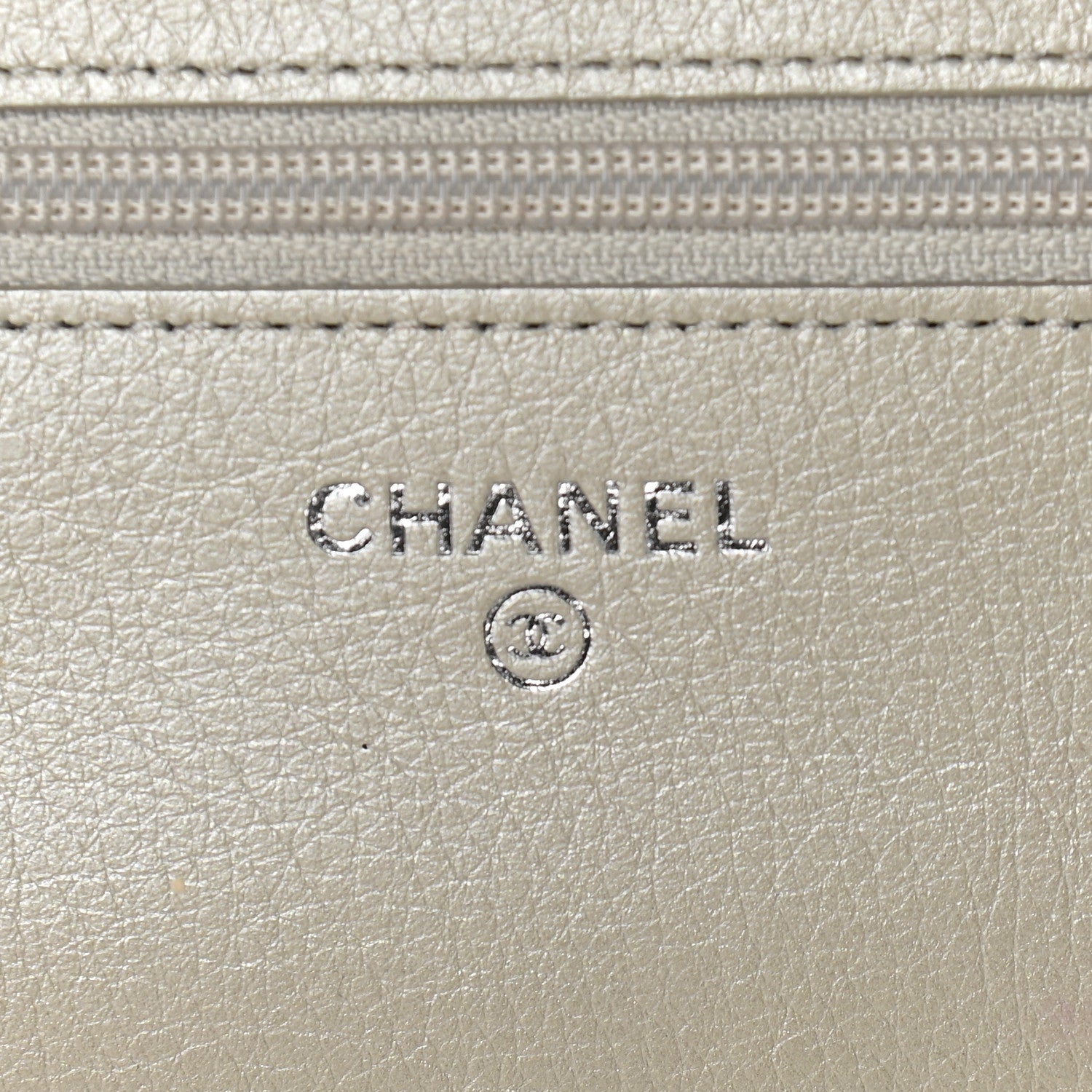 Chanel Caviar Sevruga Wallet on Chain WOC Silver 5 of 11