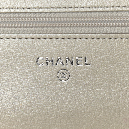 Chanel Caviar Sevruga Wallet on Chain WOC Silver 5 of 11