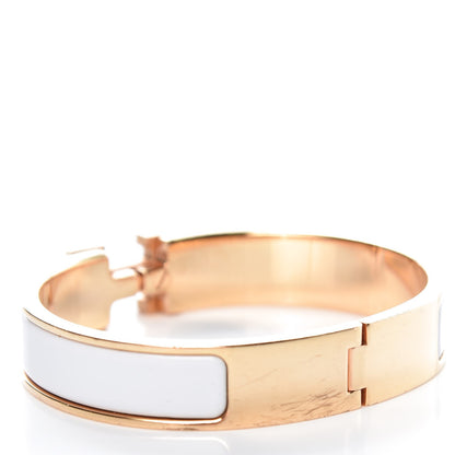Hermes Enamel Narrow Clic Clac H Bracelet PM White 6 of 6