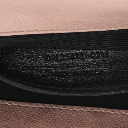 Saint Laurent Grain De Poudre Small Monogram Kate Satchel Pale Blush 8 of 19