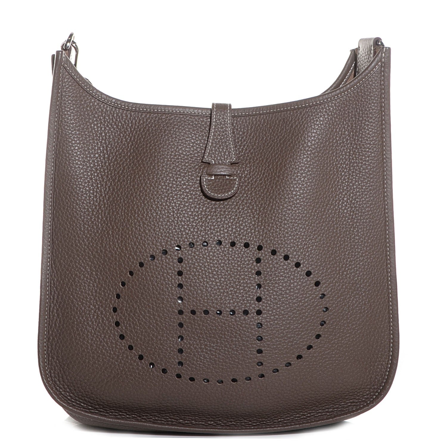 Hermes Taurillon Clemence Evelyne III PM Etoupe 1 of 16