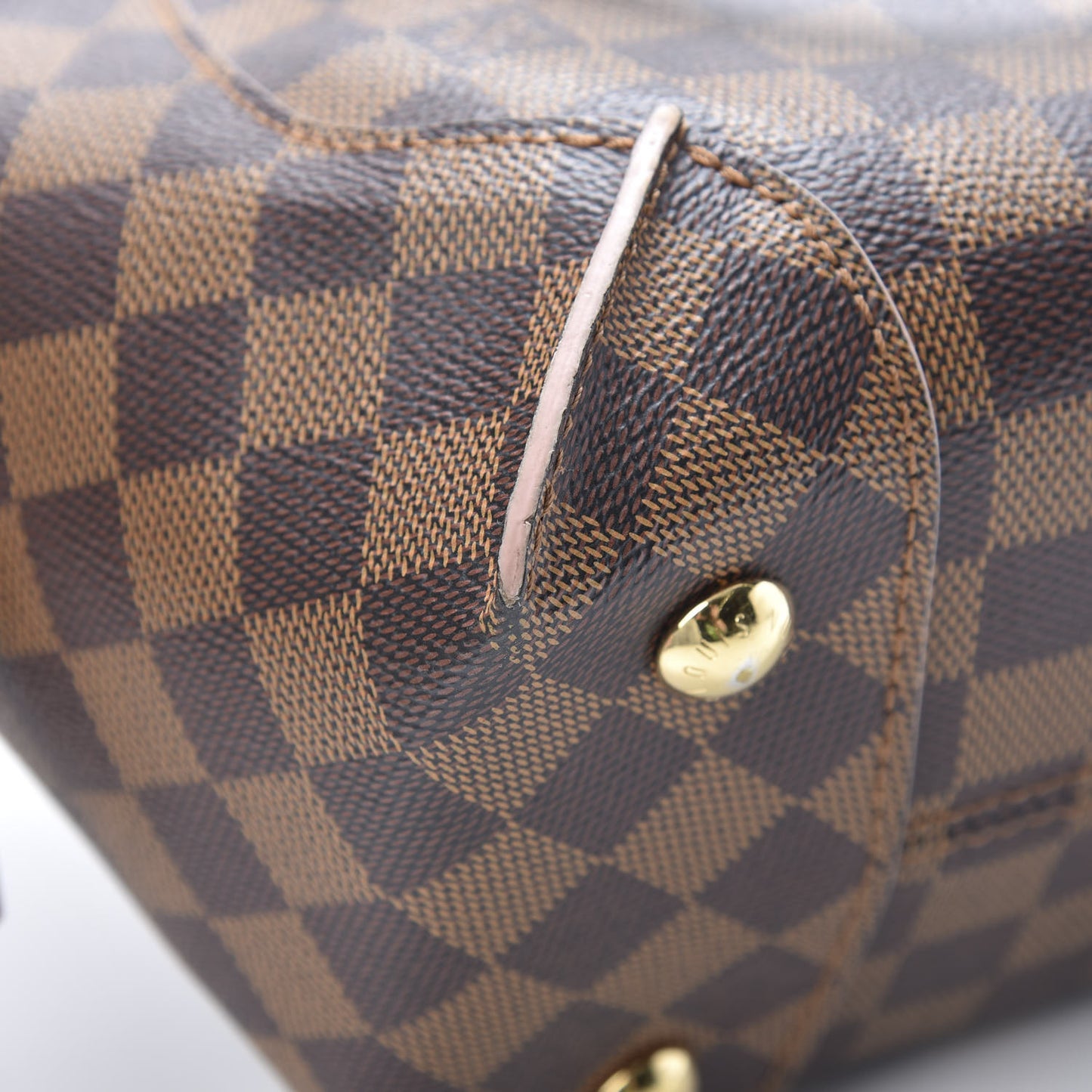 Damier Ebene Caissa Tote PM Rose Ballerine