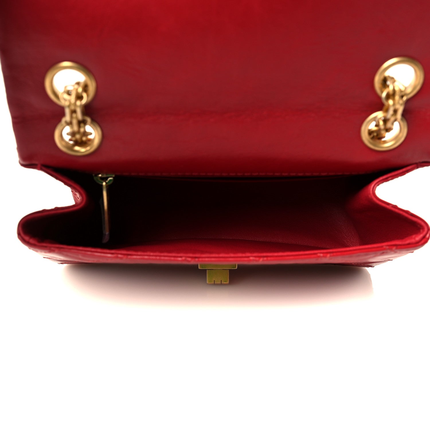 Chanel Aged Calfskin Quilted 2.55 Reissue Mini Flap Red 5 of 9