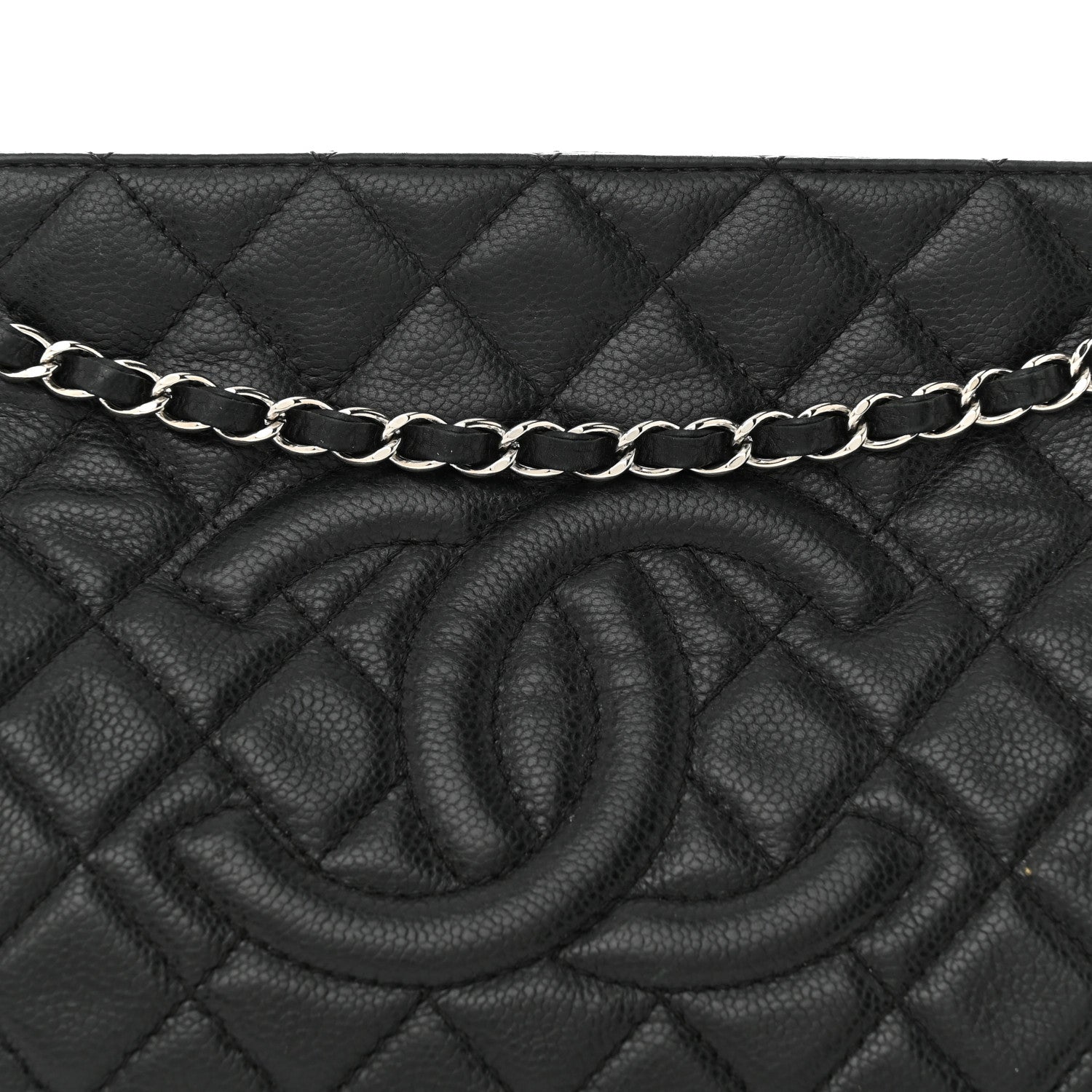 Chanel Soft Caviar Quilted CC Timeless Tote Black 8 of 18