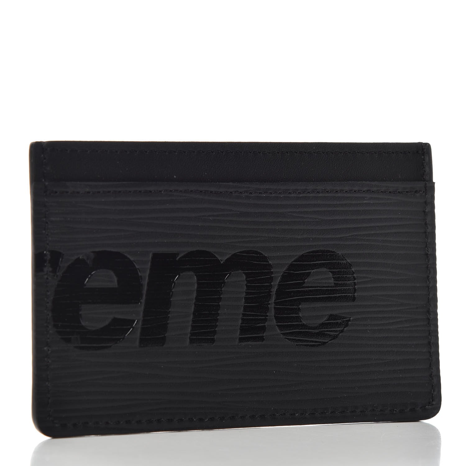 Louis Vuitton X SUPREME Epi Card Holder Black 3 of 5