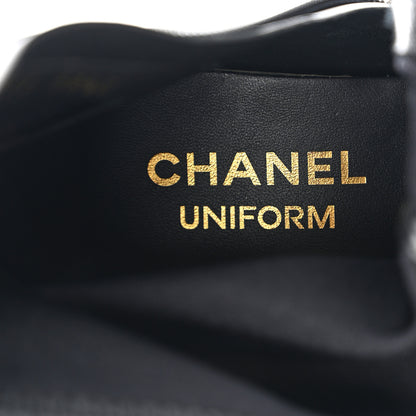 Chanel Lambskin Ankle Boots 38.5 Ivory Black 7 of 8