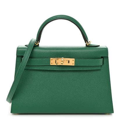 Hermes Epsom Mini Kelly Sellier 20 Vert Vertigo 1 of 12
