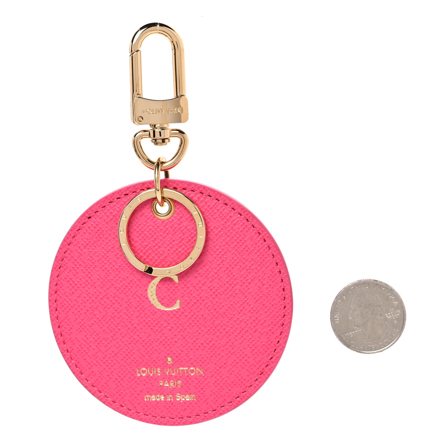 Louis Vuitton Monogram Illustre V Bag Charm Key Ring Grenade 2 of 3