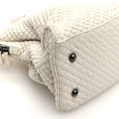 Bottega Veneta Nappa Bubble Quilted Tote Tote White 8 of 9