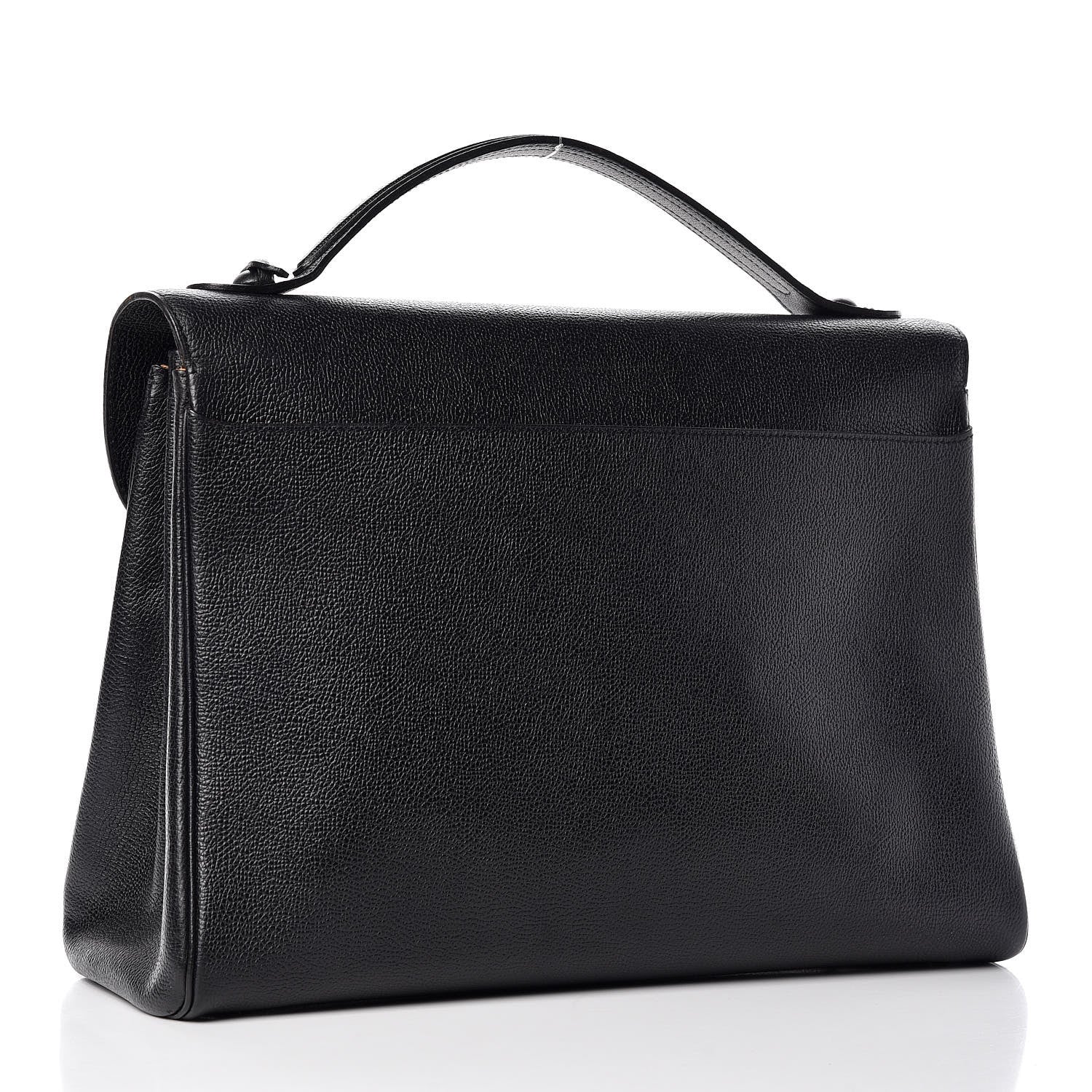 Delvaux Grained Calfskin Brillant Briefcase Black 3 of 23