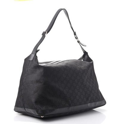 Gucci Nylon Monogram Travel Hobo Black 3 of 19