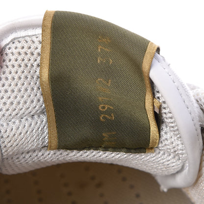 Valentino Garavani Fabric Suede Camustars Womens Rockrunner Sneakers 37.5 White 8 of 10
