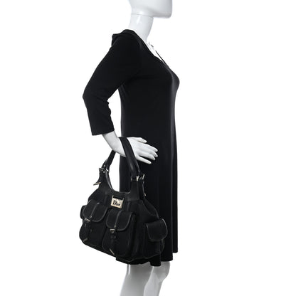 Christian Dior Monogram Pocket Satchel Black 2 of 10