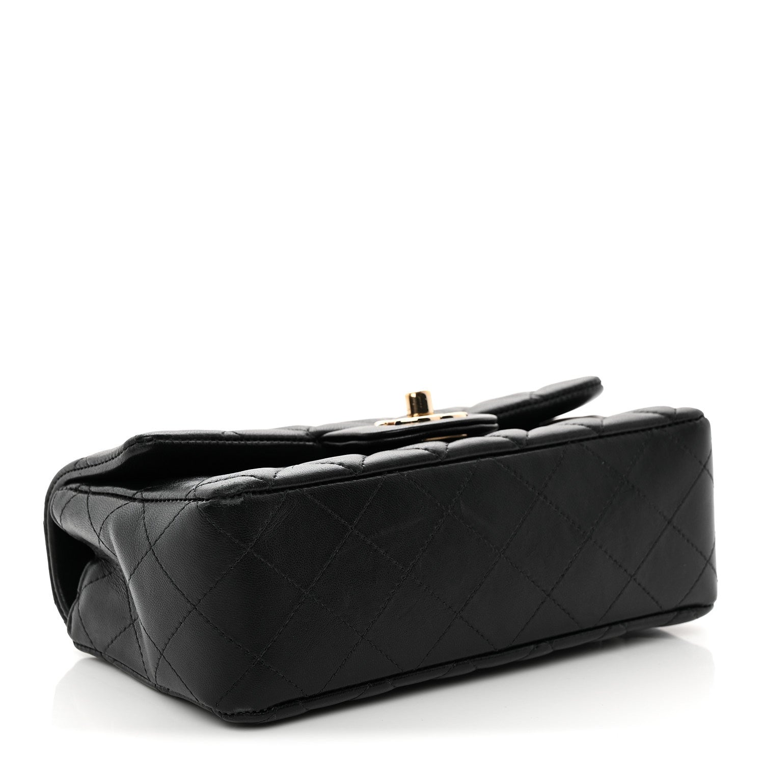 Chanel Lambskin Quilted Mini Rectangular Flap Black 4 of 10