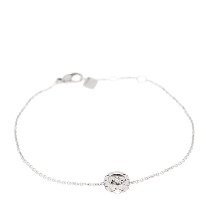 Chanel 18K White Gold Diamond Coco Bracelet 1 of 5