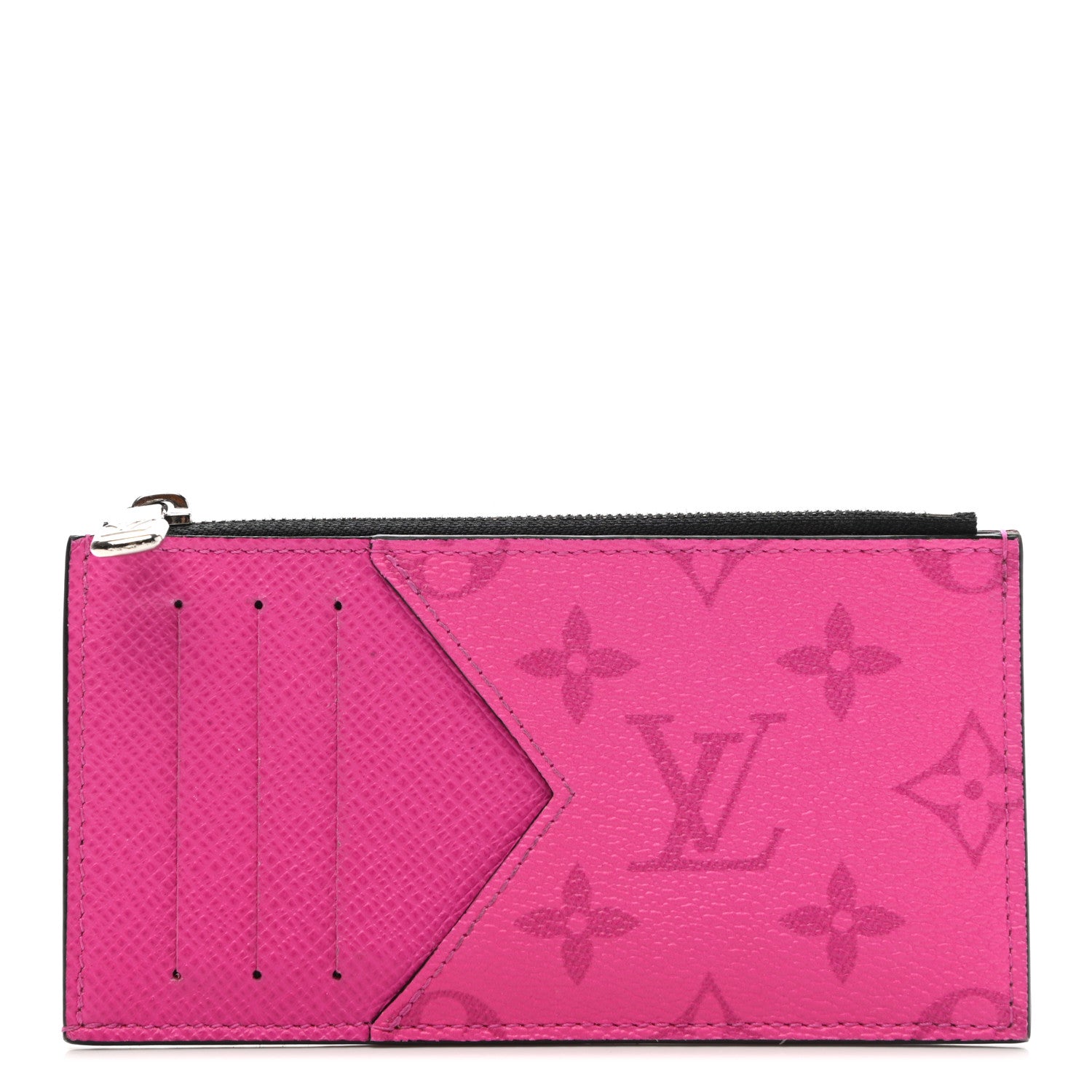 Louis Vuitton Taigarama Coin Card Holder Fuchsia 1 of 8