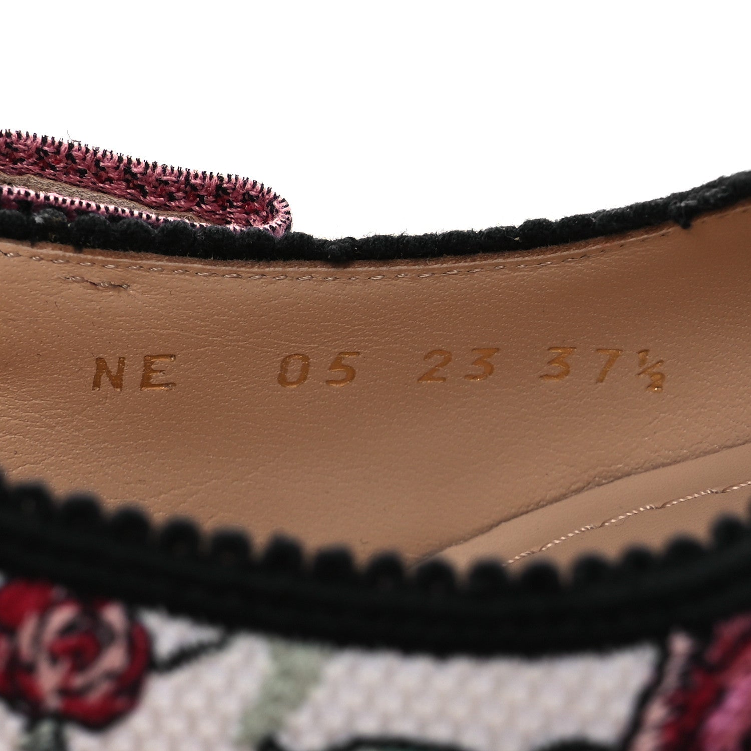 Christian Dior Canvas Embroidered Florilegio Ribbon J'Adior Slingback 65mm Pumps 37.5 White Multicolor 10 of 14